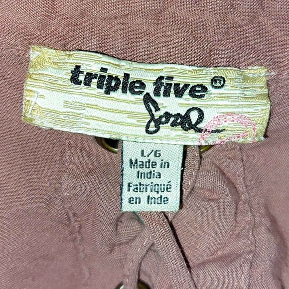 Lace up back button down shirt - Picture 5 of 5